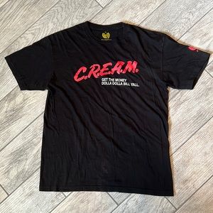 WU TANG CLAN CREAM cash rules everything around me shirt M